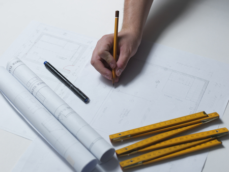 Part of architectural projectの写真素材