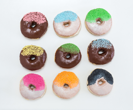 Colorful Donutsの写真素材