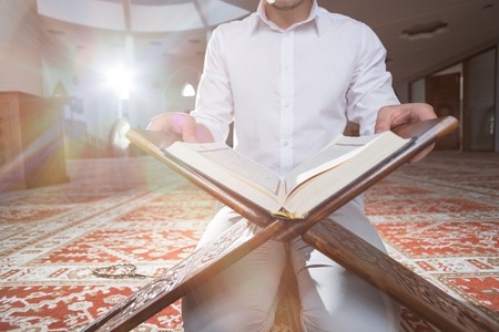 Quran - holy book in the mosqueの写真素材