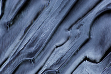 Glass texture back illuminated, macro of abstract glass textureの写真素材