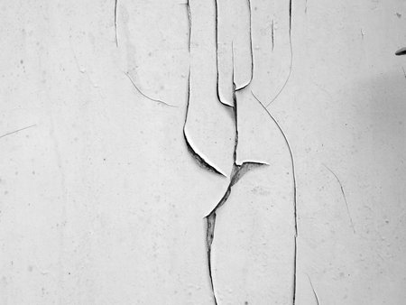 Cracked concrete texture closeup background.の写真素材