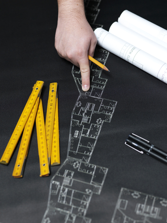 Part of architectural projectの写真素材
