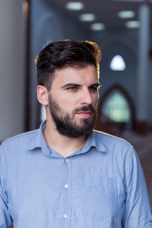 Handsome Confident Arab businessman smiling, Arabian Businessmanの写真素材