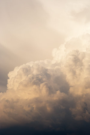 sky with clouds and sun