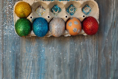 DIY project and new creative idea how to color Easter eggsの写真素材