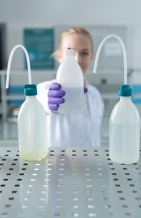 Experiments in the laboratoryの写真素材