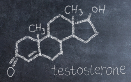 Chemical molecule structure on blackboard. Science teacher or chemistry student drawing chemical formula on blackboard in class.
Nicotine, carnitine, testosterone, caffeine forumula.の写真素材