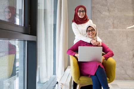 Women working together, office interiorの写真素材