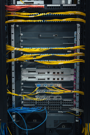 Network server room routersの写真素材
