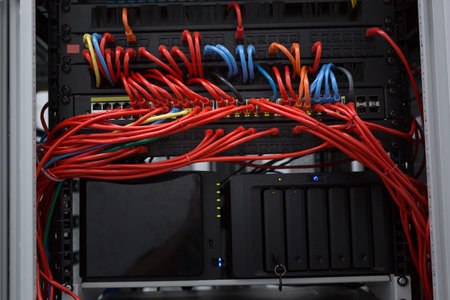 Network server room routers