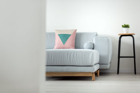 Minimal appartment design detailsの写真素材