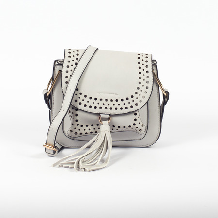 Female bag isolated over whiteの写真素材