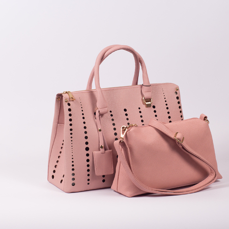Fashion women bag isolated over whiteの写真素材