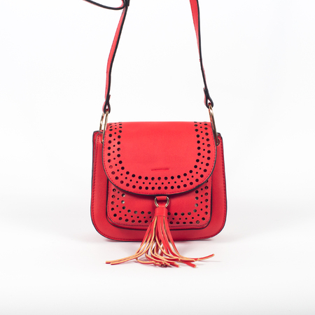 Female bag isolated over whiteの写真素材