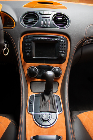 Car interior luxury serviceの写真素材