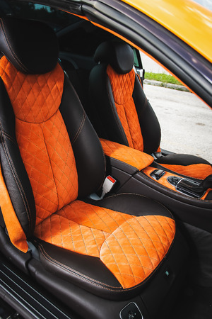 Car interior luxury serviceの写真素材