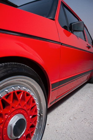 Car wheel - sport carの写真素材
