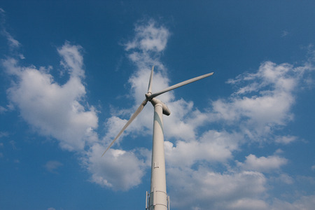 Windmill for electric power productionの写真素材
