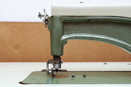 Retro sewing machine, old tools for craftの写真素材
