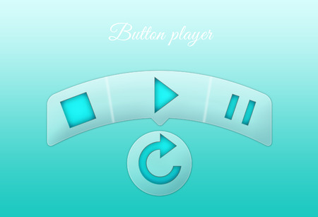 button on the player の写真素材
