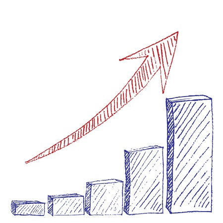 Growth Chart Sketchの写真素材