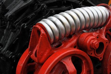 Rough painted mechanical spare parts.の写真素材