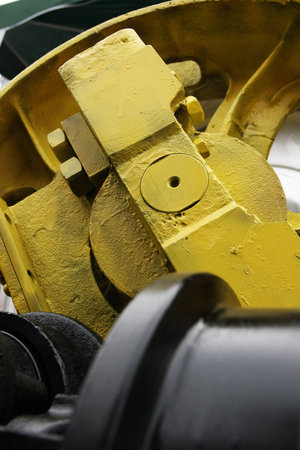 Rough painted mechanical spare parts.の写真素材