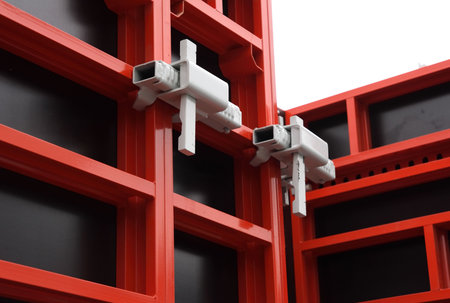 Details of modular formwork. 