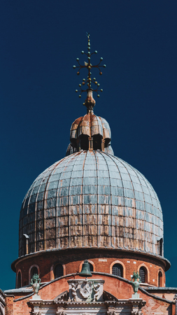 Close-up of the dome of  St Mark's Basilica in Venice, Italyのeditorial素材