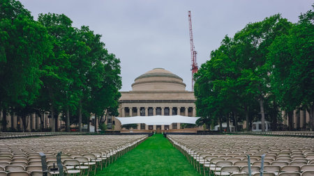 Boston, USA - May 29, 2016: View of the Great Dome and Killian Court of Massachusetts Institute of...