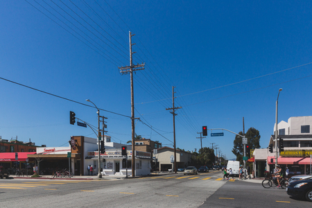 March 16, 2016 - Los Angeles, USA: View of streets and shops of Venice, Los Angelesのeditorial素材