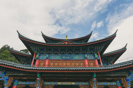 View of traditional archiecture in old town of Lijiang, Yunnan, Chinaのeditorial素材