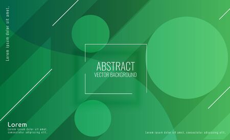 Abstract Green Circle Vibrant Backgroundのイラスト素材