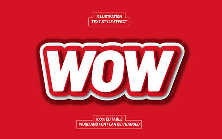 Wow Text Style Effectのイラスト素材