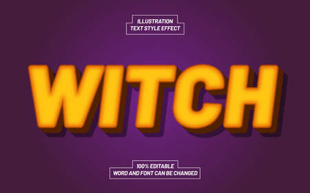 Witch Bold Text Style Effectのイラスト素材