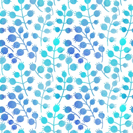 Watercolor floral pattern.のイラスト素材