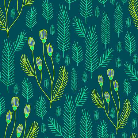 Seamless floral pattern background. Summer flower texture.のイラスト素材