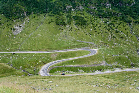 Transfagarasan Road, Romania Fagaras Mountainsの写真素材