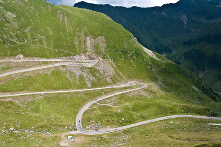 Transfagarasan Road, Romania Fagaras Mountainsの写真素材