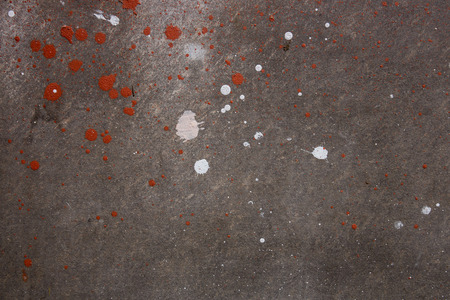 orange white color splash on wall backgroundの写真素材