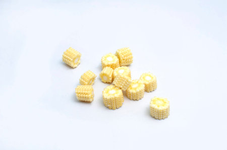 Baby Cornis vegetable organic food ingredients Can be used for cooking.の写真素材