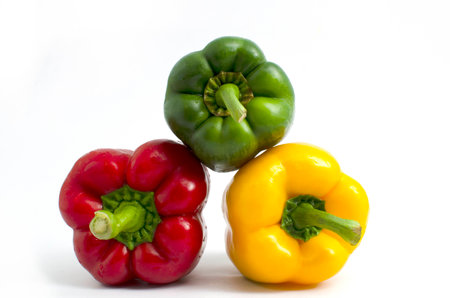 Sweet pepper is vegetable organic food ingredients Can be used for cooking.の写真素材
