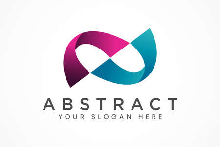 colorful infinity logoのイラスト素材