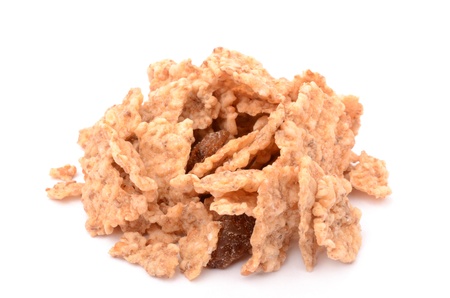 Muesli on a white background