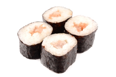 sushi on a white backgroundの写真素材