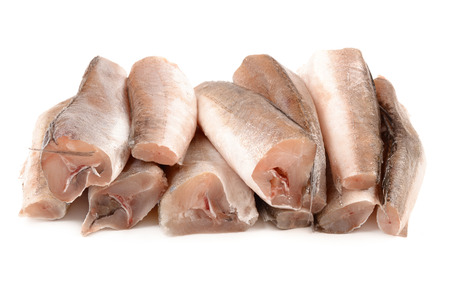 hake on a white background