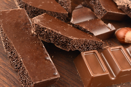 porous chocolateの写真素材