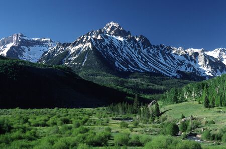 Mount Sneffels, San Juan Mountains, Coloradoの写真素材