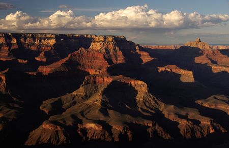 Sunset on the North Rim from Shoshone Point, Grand Canyonの写真素材