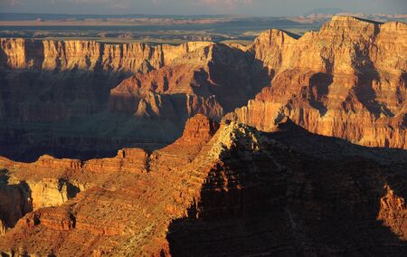 Sunset on Cardenas Butte, Grand Canyonの写真素材
